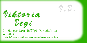 viktoria degi business card